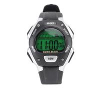 Koieam Reloj Digital, Reloj Deportivo Digital Fijo Reloj de Pantalla Luminoso Multifuncional con Alarma para Estudiantes para Estudiantes (Plata)