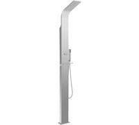 KOIECETA Ducha de jardín, columna de ducha para piscina, ducha exterior, acero inoxidable, curvada