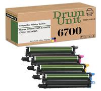 KOINKTO Unidad de tambor compatible 6700 para Xerox 108R00971 108R00972 108R00973 108R00974, apto para cartucho de tambor de impresora 6700N 6700DN 6700DT 50000 páginas (KCMY 4 unidades)