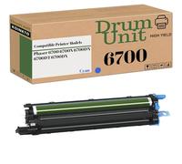 KOINKTO Unidad de tambor compatible 6700 para Xerox 108R00971 108R00972 108R00973 108R00974, apto para cartucho de tambor de impresora 6700N 6700DN 6700DT 50000 páginas (1 paquete cian)