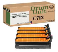 KOINKTO Unidad de tambor de alto rendimiento compatible con OKI 46507404 46507403 46507402 46507401, apto para impresora C712 C712n C712dn (KCMY 4 unidades)