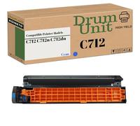KOINKTO Unidad de tambor de alto rendimiento compatible con OKI 46507404 46507403 46507402 46507401, apto para impresora C712 C712n C712dn (1 paquete cian)