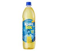 Koipe Sol - Aceite de Semillas de Girasol, Rico en Vitamina E, Absorbe 20% Menos de Aceite, para Plancha, Guisos, Frituras y Horno - Botella de PET, 1 L