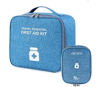 KOIROI 2Pcs Medication Bag, Botiquín de Primeros Auxilios, Bolsa Impermeable Gran Capacidad, Almacenamiento Medicamentos, Bolsa Medicamentos, Botiquín de Primeros Auxilios