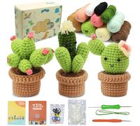 KOIROI Kit de Ganchillo para Principiantes, Crochet Kit Principiantes, Set de Crochet para Principiantes, Kit de Crochet y Ganchillo Fácil, para Niños y Adultos con Tutoriales en Video Paso a Paso