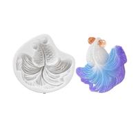 Kois - Llavero de resina epoxi con forma de pez dorado 3D, silicona para llavero, suministros de fabricación de joyas, moldes de creación artística