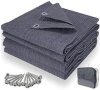 KOIUEYW Alfombra para Tienda de campaña, para Exteriores, Resistente a la Intemperie, para Camping, Caravana, Incluye Bolsa de Transporte y Clavos de fijación (250x400 cm)