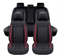 KOIYWQA 5 Fundas para Asientos de Coche, para Citroen DS3 / DS DS3 2009 to 2018 Paneles Laterales elásticos con Bolsillos Almacenamiento para Ajuste, C Black Red