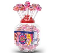 KOJAK ChupaK - Caramelos con Palo - Sabores Surtidos - SIN CHICLE - 115 Chupachups - Fresa, Cola, Fresa y Nata - FIESTA