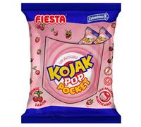 Kojak Pop Pocket Sabor Cereza y Fresa - Caramelo Kojak Relleno de Masticable de Fresa - 200 Unid. Kojak FIESTA