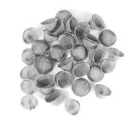 Kojcijs Pantallas de tubería de 50 piezas de 0.75 pulgadas, malla de acero inoxidable al cien por ciento, caja de almacenamiento incluida, acero inoxidable cónico y limpio de 3/4 pulgadas, reduce las