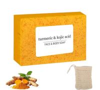 Kojic Acid and Turmeric Soap, Honey Glow Lemon Turmeric Kojic Acid Soap Bar (1)