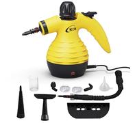 KOK Limpiador a vapor portátil, limpiador a vapor multiusos de alta temperatura con 10 accesorios, para cocina, baño, suelos e interior de coche, limpieza sin químicos