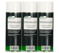 KOKA Spray adhesivo de 400 ml, juego de 3 unidades (3 x 400 ml) - Spray adhesivo resistente al calor para techos, fieltro, cuero, espuma y plástico - fuerte adherencia, secado rápido, impermeable y