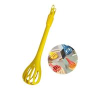 kokdid Batidor de huevos 2 en 1 ABS y pinzas para alimentos, mango ergonómico multiusos para servir fácilmente, limpieza rápida, compactos, almacenamiento, hogar, cocina, utensilios