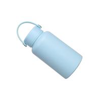 kokdid Botella deportiva de acero inoxidable de gran capacidad, 650 ml, boca ancha, aislada al vacío, retención de frío, térmica, botella de bebida aislada de acero inoxidable