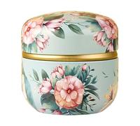 kokdid Caja de almacenamiento portátil de metal sellada para tés, caramelos, aperitivos, café, lata pequeña