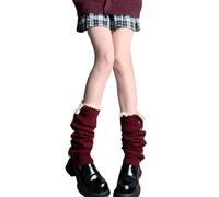 kokdid Calcetines térmicos acrílicos elásticos calentadores de piernas transpirables para clima frío, uso en interiores y exteriores, calcetines térmicos de acrílico para mujer, calentadores elásticos