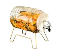 kokdid Frigoríficos dispensadores de bebidas con grifo y soporte, contenedor de bebidas líquidas, refrigerador, dispensadores de bebidas frías, hervidores de agua fría con grifo