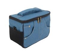 Kokdid - Funda protectora para amplificador de guitarra con correa para el hombro, compartimentos para organizar patas de goma, textura de tela para amplificadores al aire libre, Blue, S, Mass Beauty