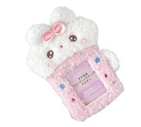 kokdid Prácticas bolsas de felpa para tarjetas de conejo con tacto cómodo para el uso diario y accesorio de oficina, protector de tarjetas de dibujos animados