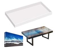 kokdid Resina epoxi de silicona grande que incluye 4 patas de mesa de metal, silicona fácil de desmoldar