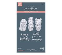 Kokeshi Dolls BetterPress - Juego de platos y troqueles de la colección Spring in Kyoto de Alex Syberia Designs