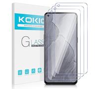 Kokio Cristal Templado para Realme GT Master Edition 5G, Antiarañazos, Antihuellas, Sin Burbujas, Dureza 9H, Ultra Resistente, HD Transparente, 3 Piezas Protector de Pantalla para Realme GT Master