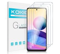 Kokio Cristal Templado para Xiaomi Redmi Note 10 5G/Poco M3 Pro 5G, Antiarañazos, Antihuellas, Sin Burbujas, Dureza 9H, Ultra Resistente, 3 Piezas Protector de Pantalla para Redmi Note 10 5G