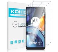 Kokio Protector de Pantalla para Motorola Moto G22/E32/E32S 6,5 Pulgadas, 3 Piezas Dureza 9H Vidrio Cristal Templado para Motorola G22/E32, Antiarañazos, HD Transparente, Fácil de Instalar