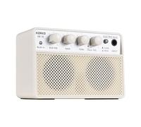 Kokko 10W Small Electric Bass Amp Portable Bassy Practice Altavoz potente Clear Clear Sound Design Daily Practice Performaciones de la calle BT/Auriculares White