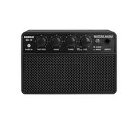 Kokko KG10 - Amplificador compacto de 10 vatios para práctica con sonido limpio y saturado, entrada AUX, salida de auriculares, negro