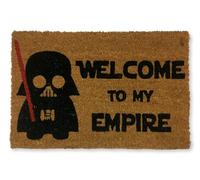 koko doormats Felpudo Entrada Casa Original de Coco Natural “Welcome to my Empire” | Alfombra de Entrada Antideslizante para Exterior e Interior | 60x40 cm | Diseño Divertido | Base PVC Segura