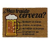 koko doormats Felpudo Entrada casa Originales - Fibra de Coco y PVC, Felpudo Exterior Has traído Cerveza, 40x60x1.5 cm - Alfombras Puerta Entrada casa Exterior - Felpudos Originales y Divertidos