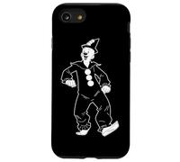 Koko el Payaso Feliz Blackwork Carcasa para iPhone SE (2020) / 7/8