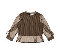 Koko Noko Blouse Blusa, marrón y Negro, 12 Meses para Niñas