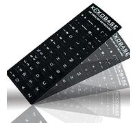 Kokobase® Qwerty - Calcomanías para teclado en inglés, autoadhesivas del Reino Unido para una fácil conversión de idiomas y renovación del teclado