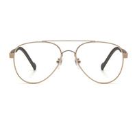 KoKoBin Gafas de lectura vintage con marco de metal, diseño de aviador, montura de sapo, lente anti azul, luz azul, para mujer y hombre, gafas de lectura (dorado, 3.0)