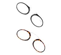 KoKoBin Paquete de 2 gafas de lectura unisex Ayuda visual compacta Mini clip para la nariz Gafas de lectura no planchas Ayuda para la lectura antideslizante - siempre a mano +3.0