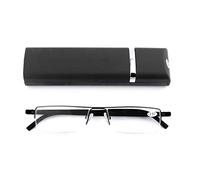 KoKoBin TR90 - Gafas de lectura ligeras con marco de material para hombre y mujer con funda y lectores portátiles