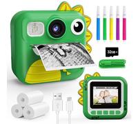 KOKODI Cámara de impresión instantánea para niños, cámaras para niños pequeños, regalos de cumpleaños de Navidad para niñas de 3 a 12 años, cámara de video digital imprimible instantánea para niños