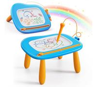 KOKODI Juguetes para Niños Pequeños, Juguetes para Niños de 1 2 Años, Tablero Magnético para Dibujar, Tableta para Escribir, Viaje Juguetes de 1 2 3 Años Niños Niñas Regalos de Cumpleaños(Azul)