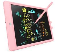 KOKODI Pizarra Mágica LCD de 10 Pulgadas - Brillante y Colorida, Juguetes Reutilizables para Niños a Partir de 3 Años, Ideal como Regalo de Cumpleaños y Pascua para Niñas y Niños (Rosa)