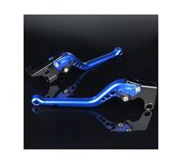KOKOGLGBTD Palancas De Embrague De Freno De Aluminio Ajustables Para Motocicleta Para Yamaha YFZ450 YFZ450R 2009 2010 2011 2012 2013 2014 2015 2016 2017 2018(Azul,177mm)