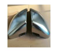 KOKOGLGBTD Para A3 8V S3 2013-2020 Cubiertas Espejos Laterales Plata Cromo Mate Aluminio Cepillado(With blind spot hole)