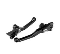 KOKOGLGBTD Para Kawasaki KX450 2019-2026 Dirt Pit Bike Manijas CNC Kit De Control Manual Palancas Embrague Freno Pivotante(NEGRO)