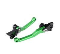 KOKOGLGBTD Para Kawasaki KX450 2019-2026 Dirt Pit Bike Manijas CNC Kit De Control Manual Palancas Embrague Freno Pivotante(Verde)