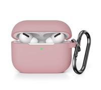KOKOKA Funda de Silicona Compatible con AirPods Pro 2 Case, Anti-rasguños, Anti-Polvo, LED Frontal Visible, Funda Premium Silicona para AirPods Pro 2 (2022 Released) con Mosquetón, Rosa