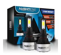 KOKOMALL Nighteye H7 72W 9000LM LED Faros Delanteros Bombillas 6500K Lampara Luces Kit de Conversión Exteriores 2pcs