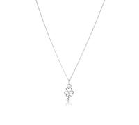 Kokomorocco - Collar Mujer Amuleto - Trébol de la Suerte - Tarjeta Make a Wish - Collar Amuleto - Plata de Ley